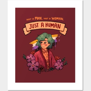 Just a human Posters and Art